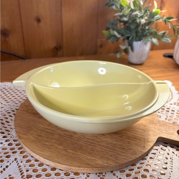 MCM Boontin Yellow Melamine Divided Serving Bowl. - Picture 2 of 2